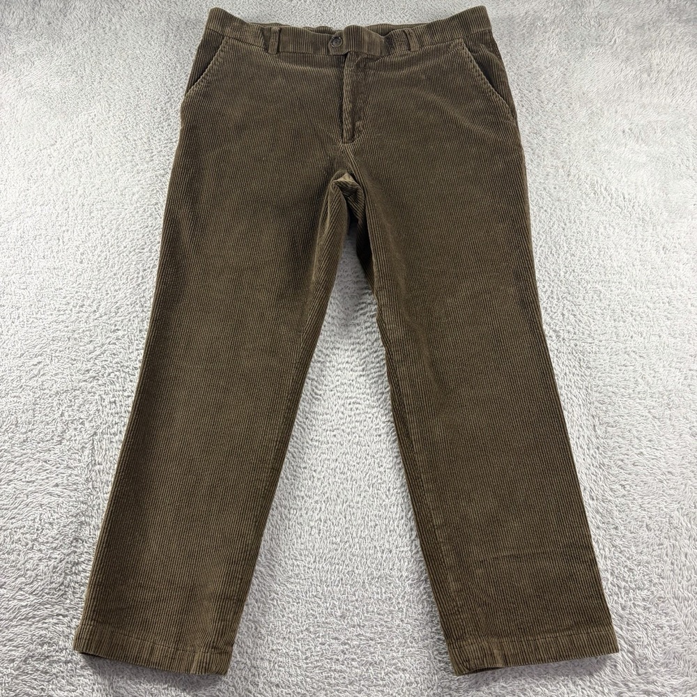 Stafford Corduroy‎ Chino Pants Mens Brown 38x29 Preppy Retro